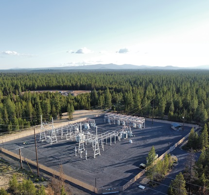Powering a Sustainable Future: Christenson Electric worked through wintry weather and more on the Gilchrist Substation