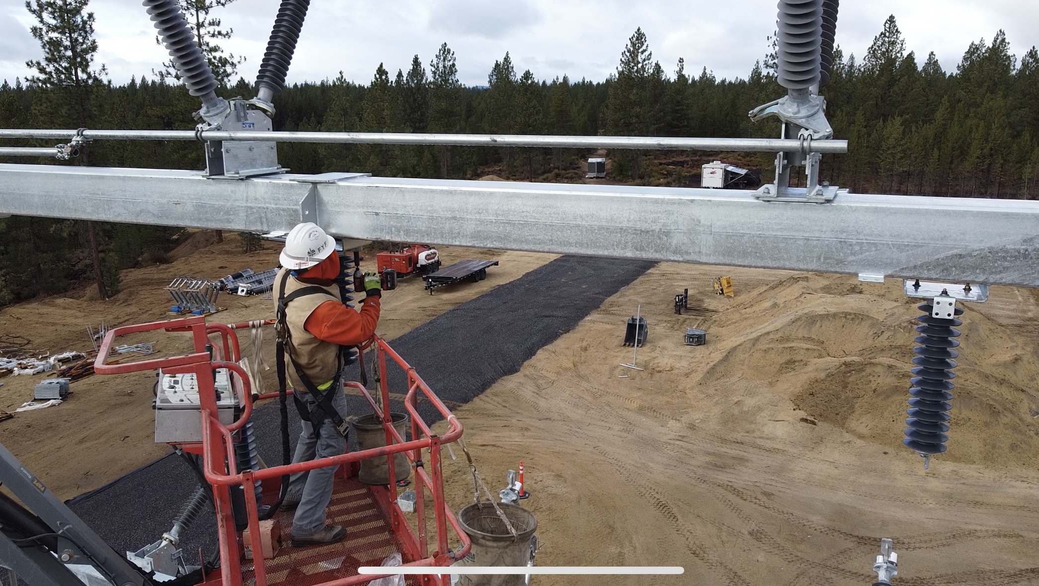 surge arrestor installation in substation