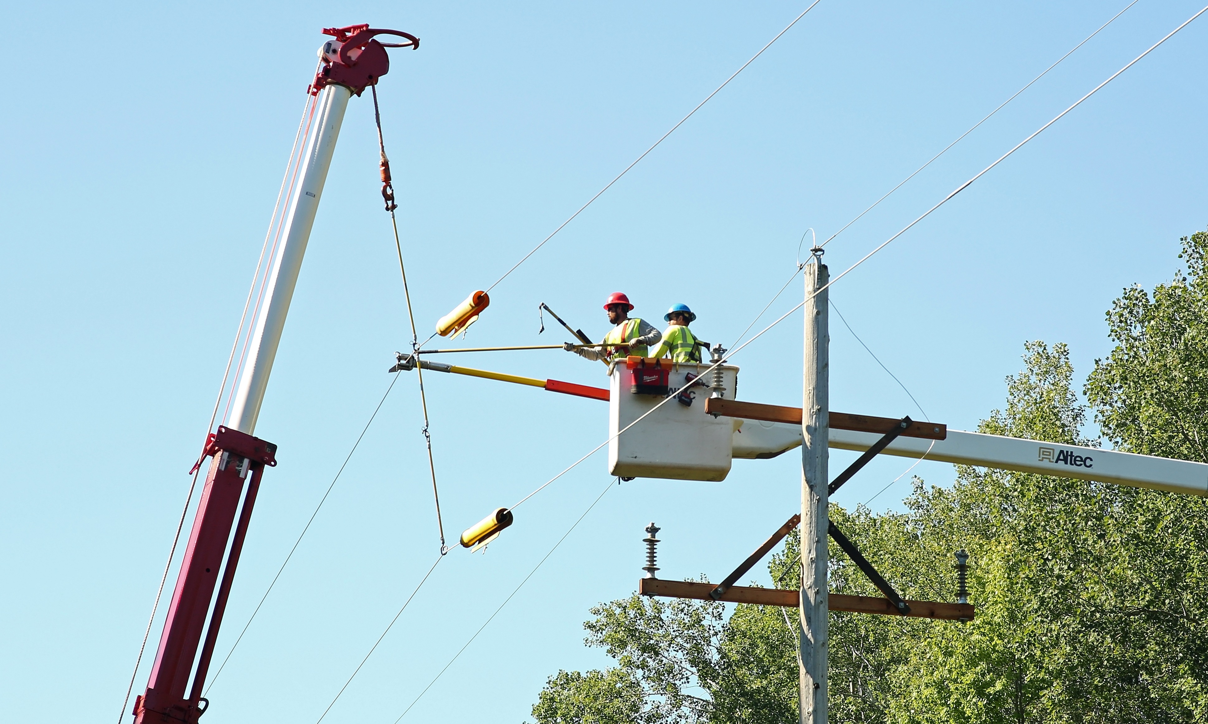Storm-hardening efforts are part of a larger equation that is creating more labor demand on contractors. Photo by  Utility Supply and Construction Co.