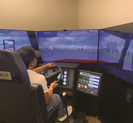 Keep On Truckin’: CDL simulator prepares technicians for driving heavy equipment