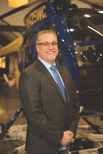 Ron Stewart: Director of helicopter operations at Wilson Construction Co.