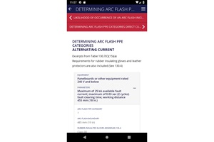 Screenshot reading Determining Arc Flash PPE Categories. Image by NECA.