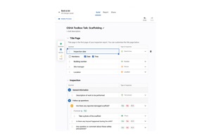 Homepage with Build, Report and Share options. Image by Safety Culture.