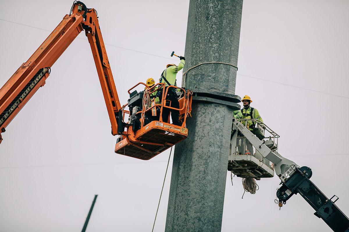 employees working on ploe