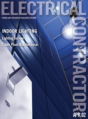 Electrical Contractor cover reading Indoor Lighting with an illustration of an indoor light switch and bulb.