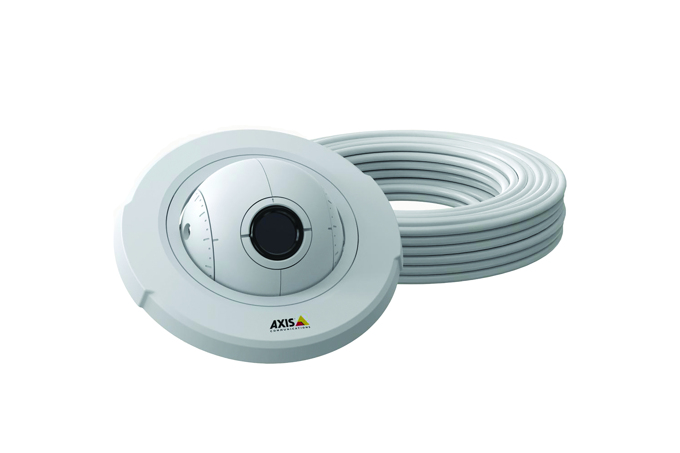 White thermal camera and cord. Image by AXIS.