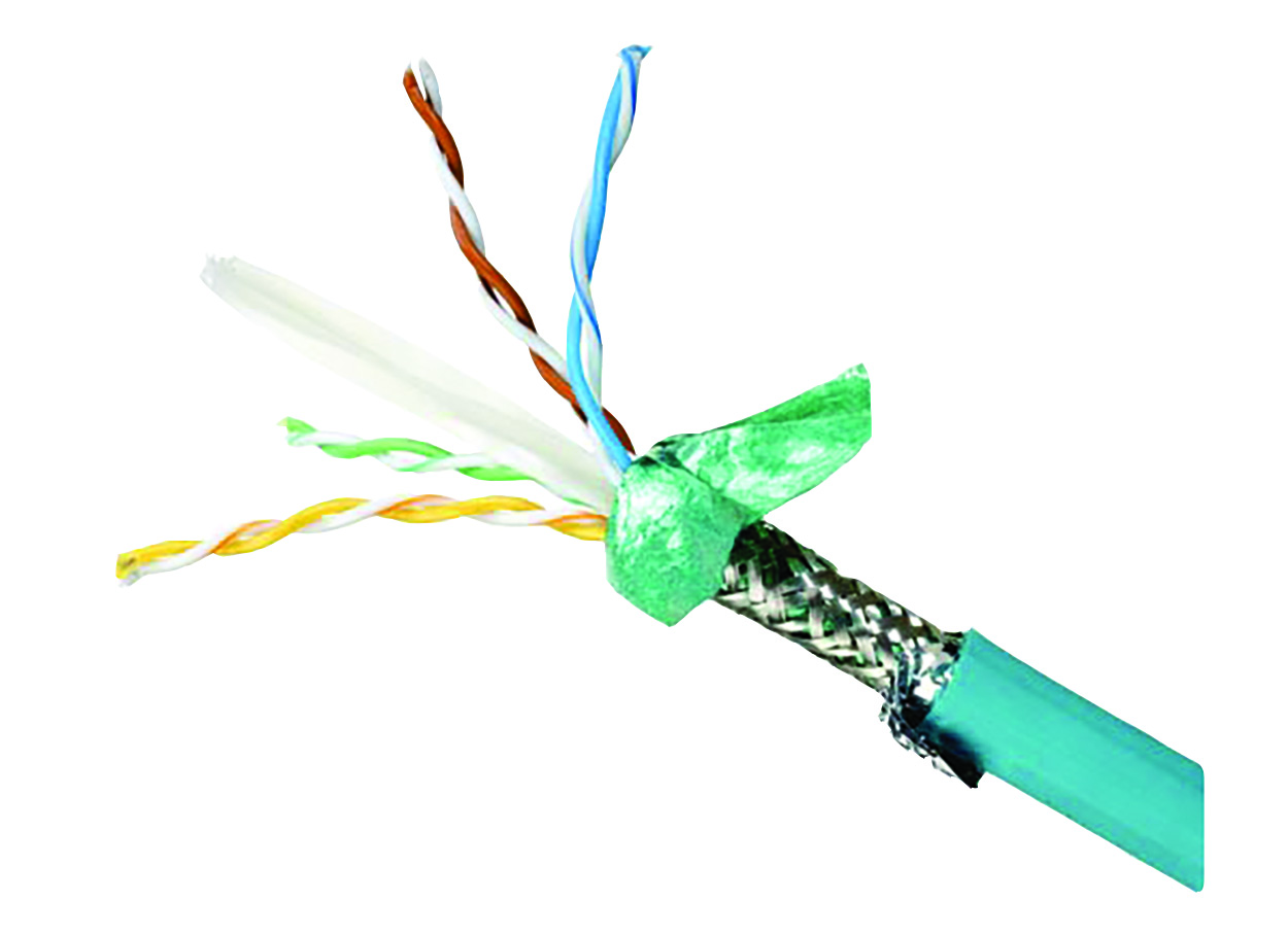 Blue ethernet patchcord. Image by Quabbin Wire and Cable.