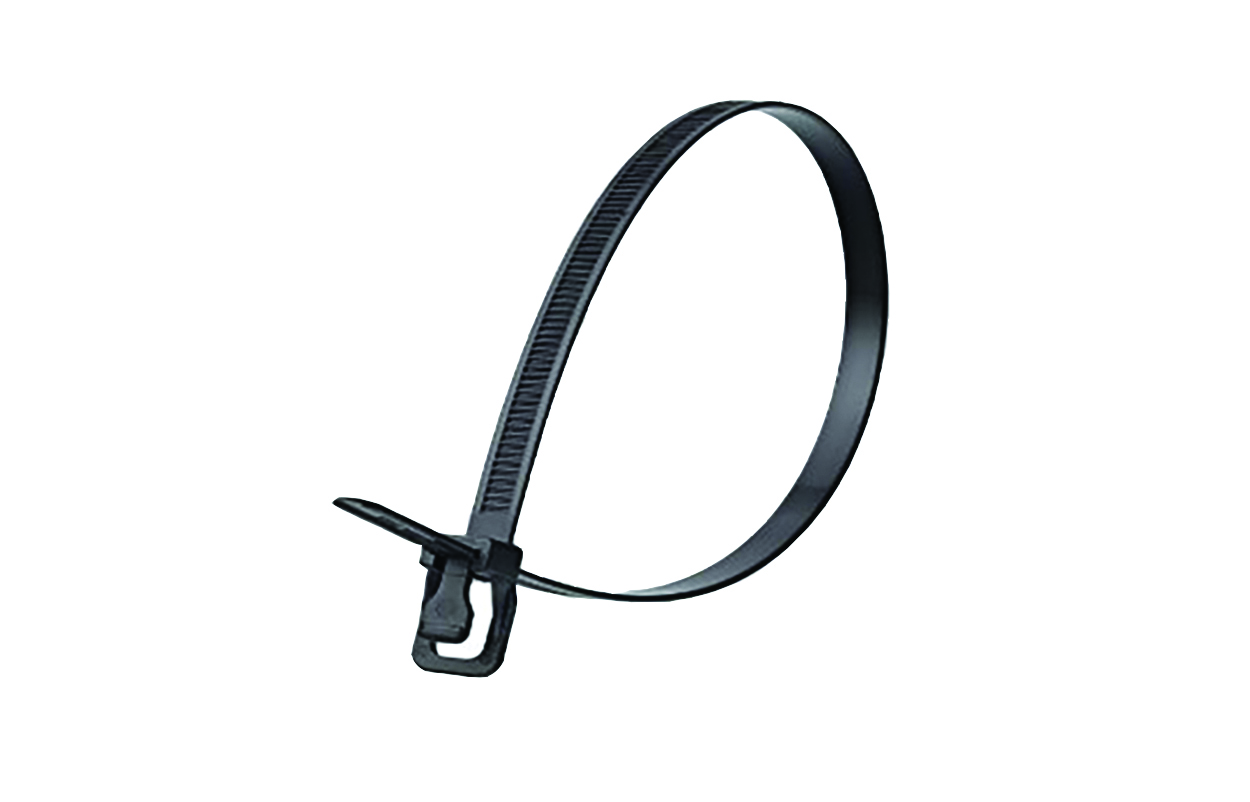 Black cable tie. Image by Retyz.