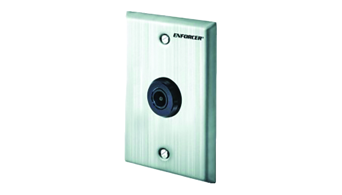 Silver wall-plate camera. Image by Seco-Larm.