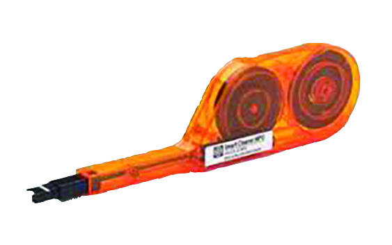 Orange cleaner tool with black ribbon. Image by Senko.