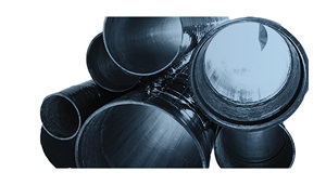 Black fiberglass conduit. Image by Champion Fiberglass.