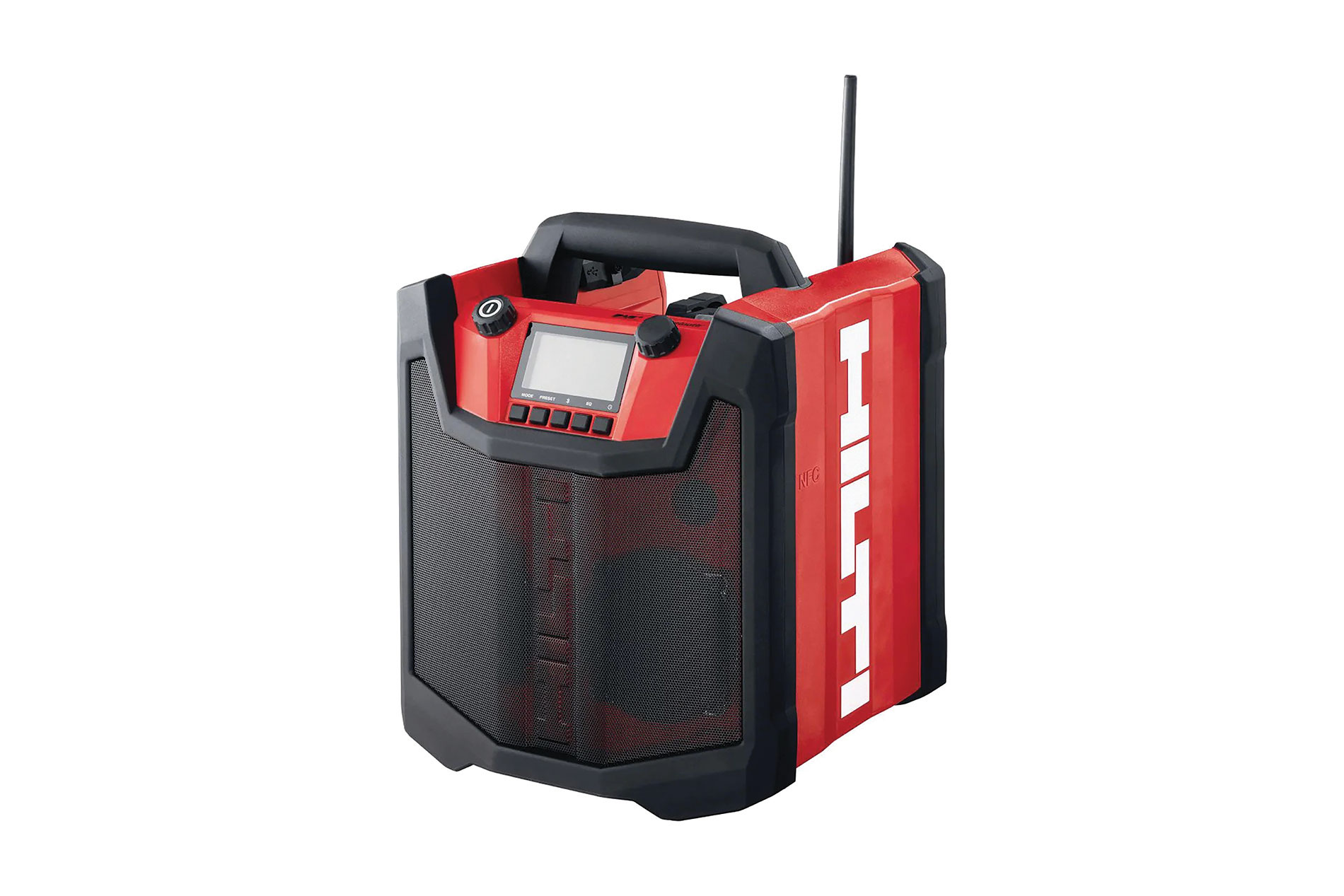 Black and red radio. Image by Hilti.