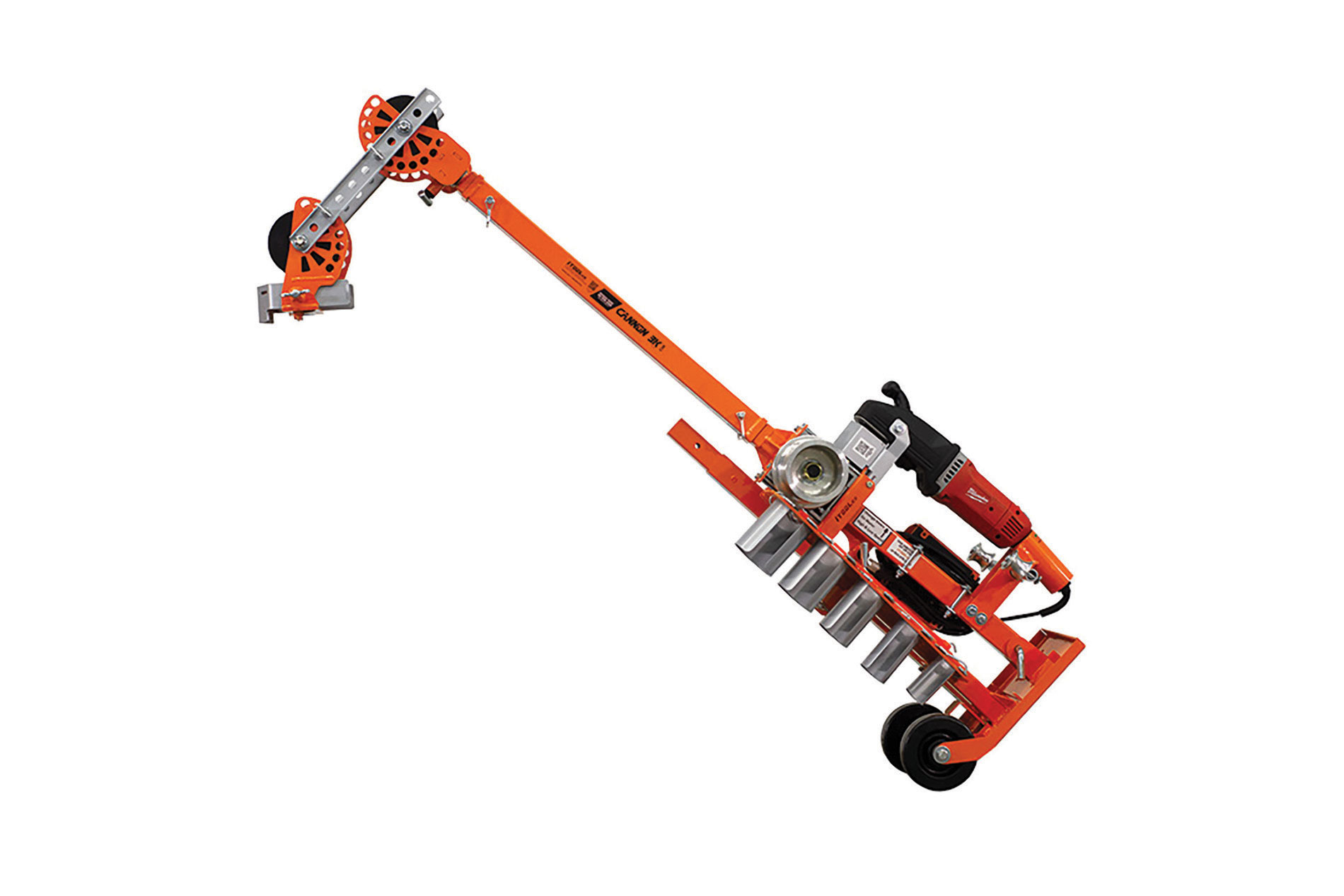 Orange and gray wire puller. Image by iToolco.