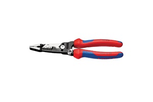 Blue and red wire stripper. Image by Knipex Tools.