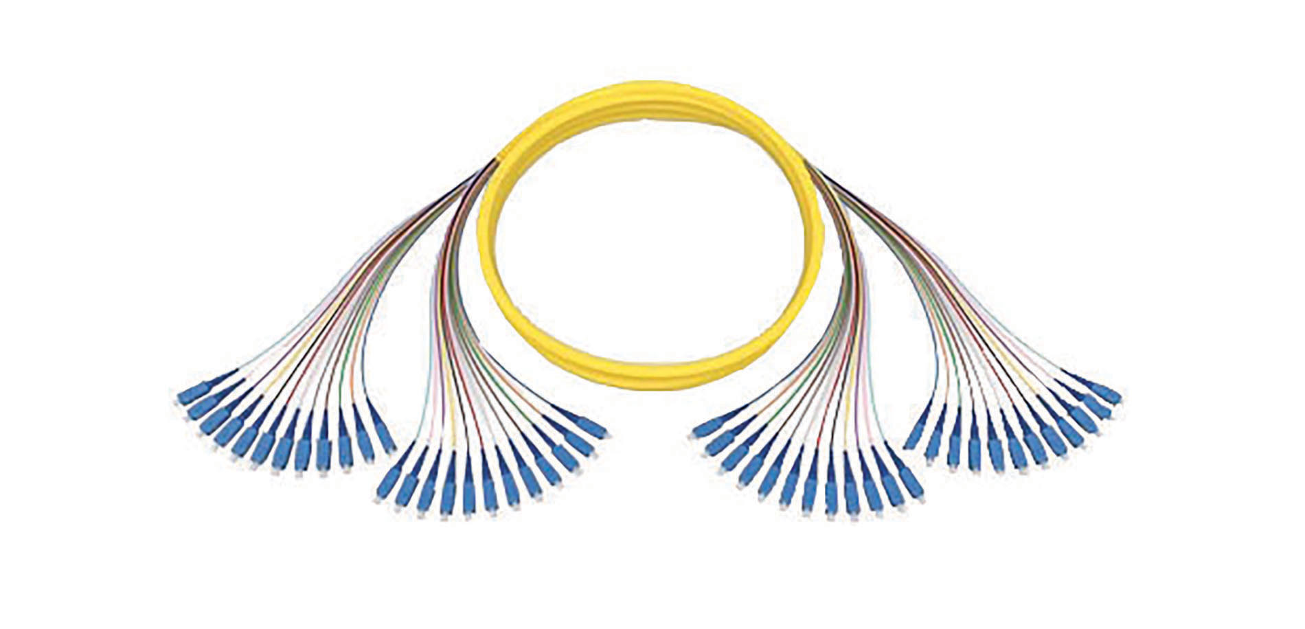 0622-ISC-products-corning Blue and yellow fiber optic cables. Image by Corning.