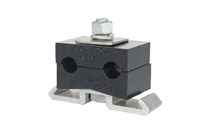Metal clamp. Image by Hubbell.
