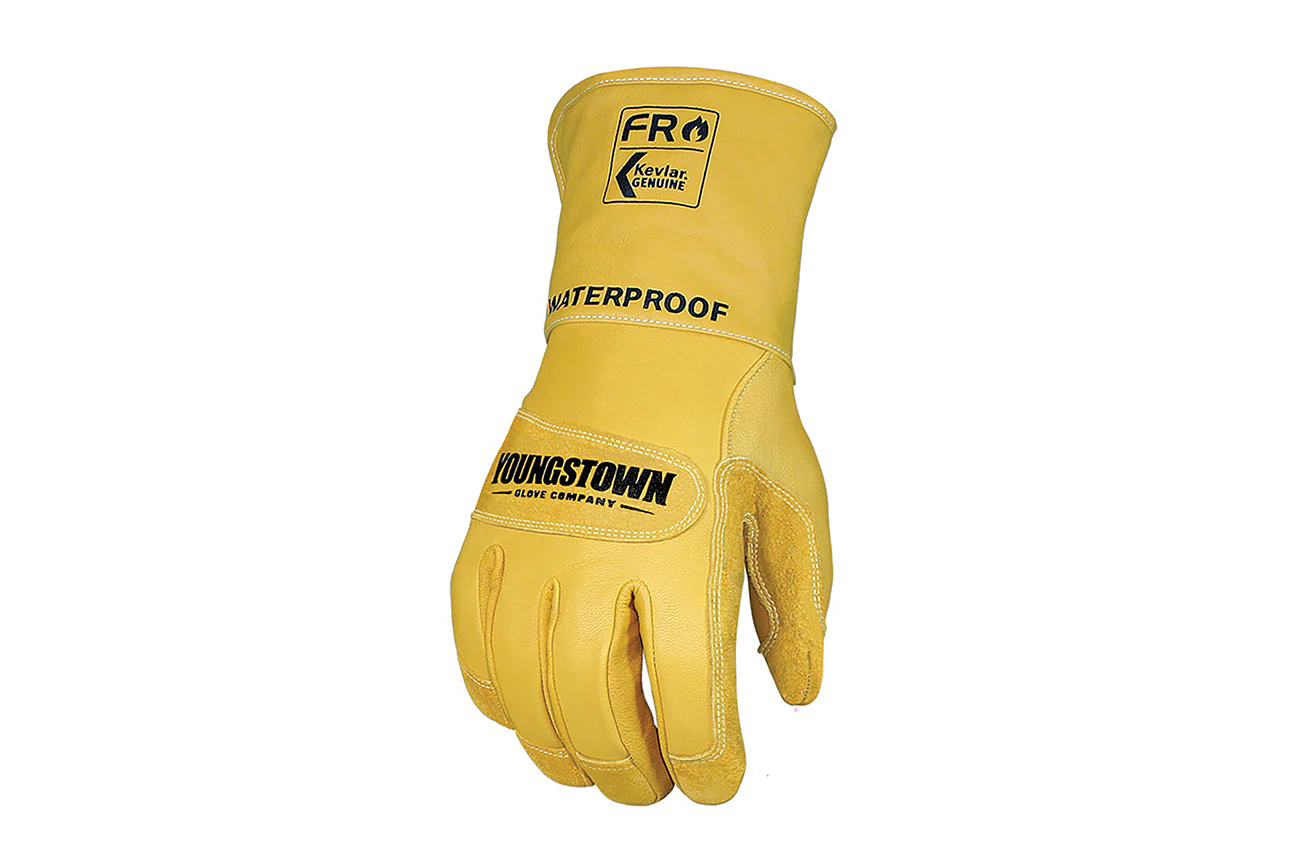 Yellow gloves. Image by Youngstown Gloves.