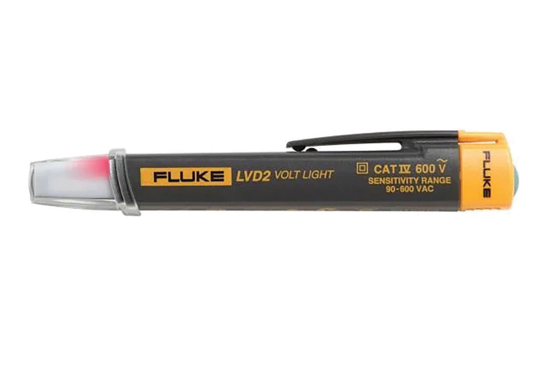 Gray and yellow voltage tester. Image by Fluke.