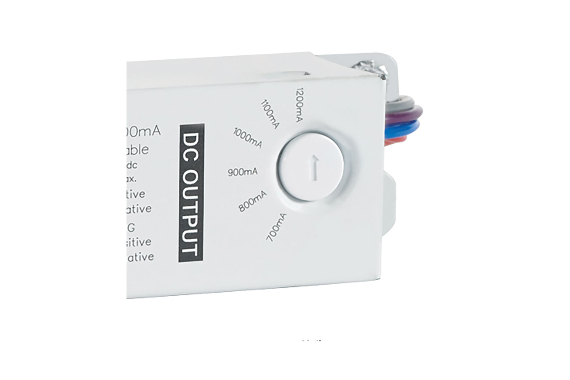 White box with a current dial and labeled "DC Output." Image by Keystone Technologies.