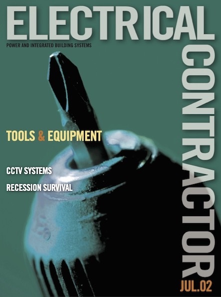 Electrical Contractor cover reading Tools & Equipment with a photo of a drill bit against a green background.