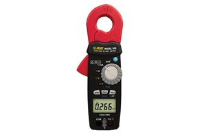 Black and red clamp meter. Image by AEMC.