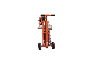Orange wheeled wire puller. Image by iToolco.
