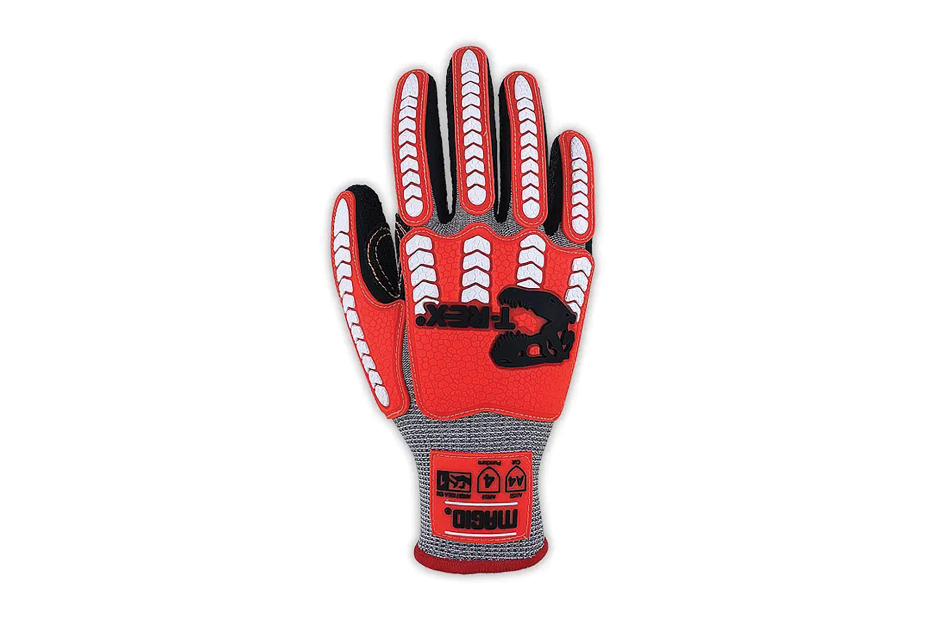 Black and red glove. Image by Magid.