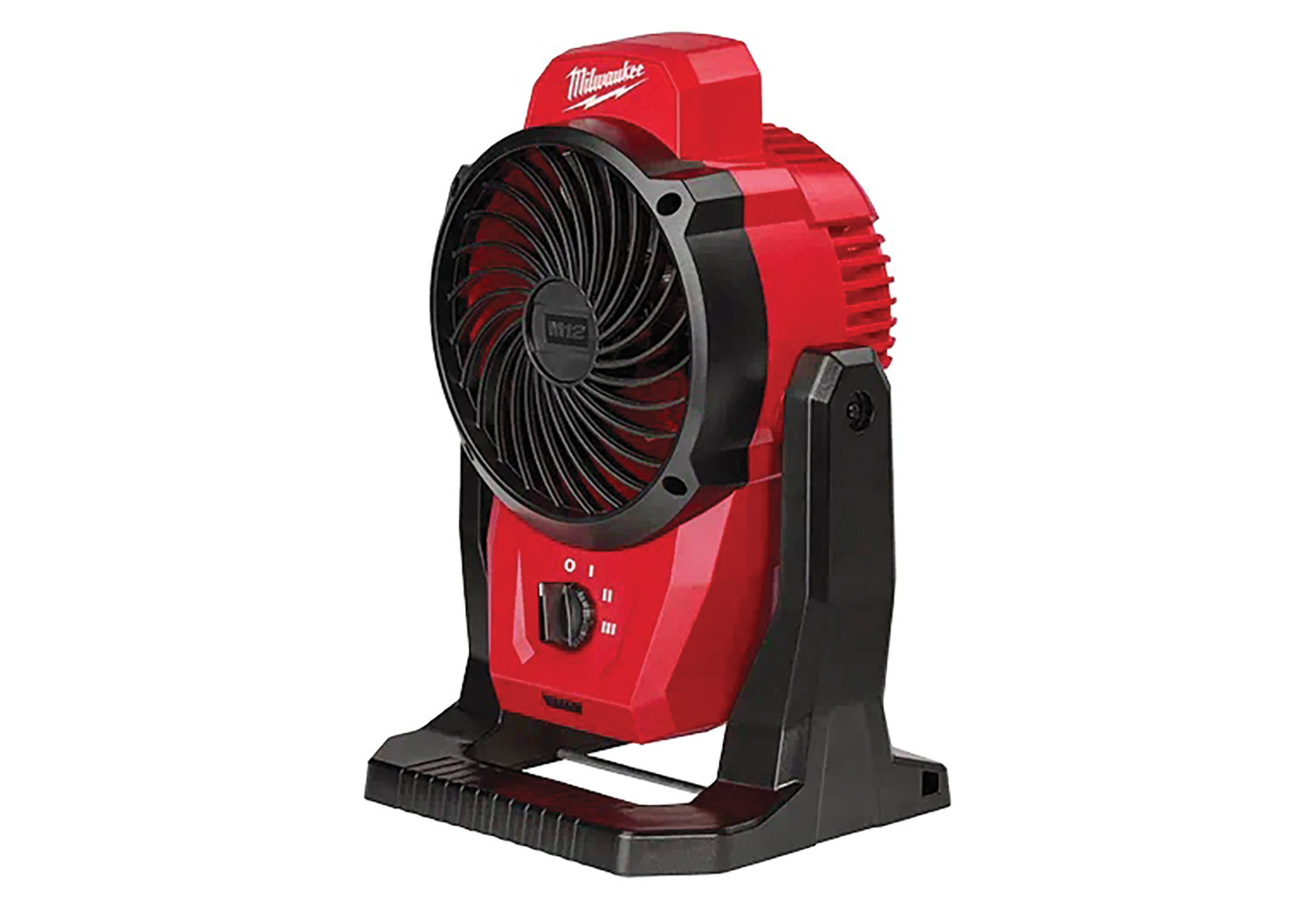 Black and red fan. Image by Milwaukee Tool Corp.
