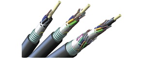 Multiple gray cables with multicolored interior cables. Image by Corning.