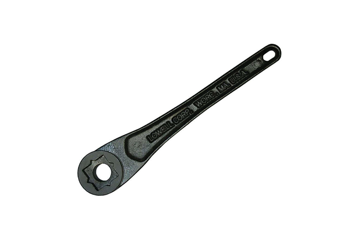 Black lineman's wrench. Image by Lowell Corp.