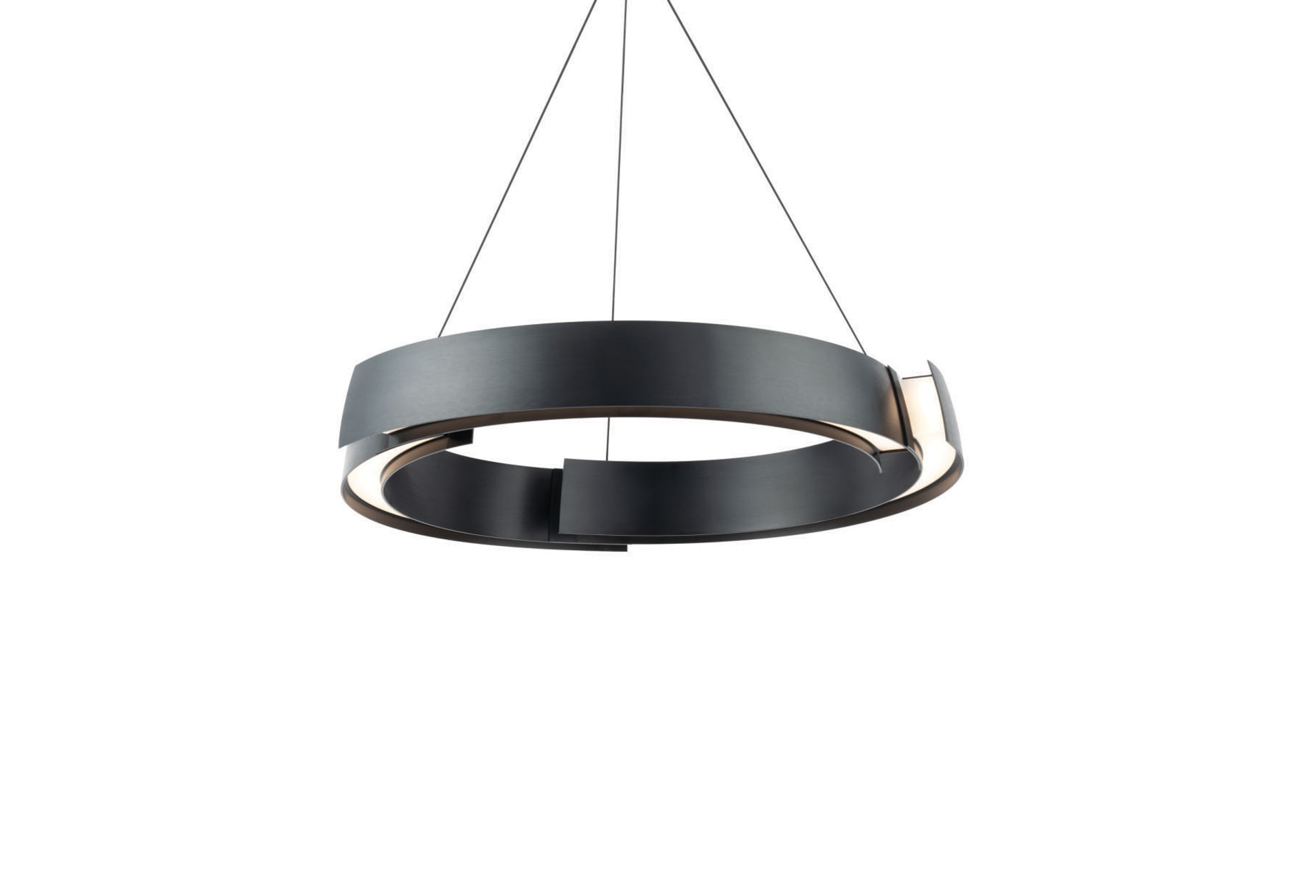 Black round chandelier. Image by Modern Forms.