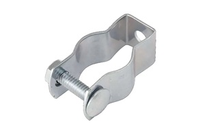 Metal conduit hanger. Image by Raco.