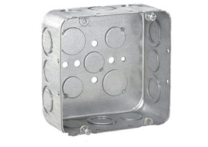 Eaton’s 4-11/16-in. steel square outlet box