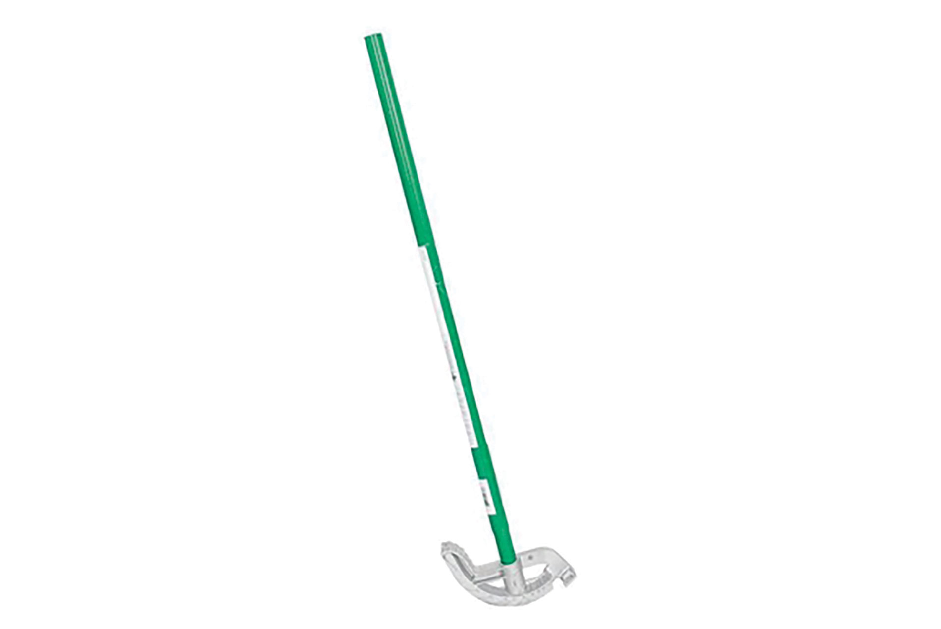 Green and aluminum hand-bender. Image by Greenlee.