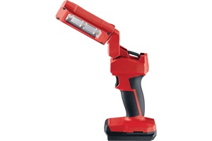 Black and red work light. Image by Hilti.