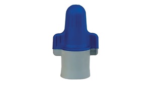 Blue and gray wire connector. Image by 3M.