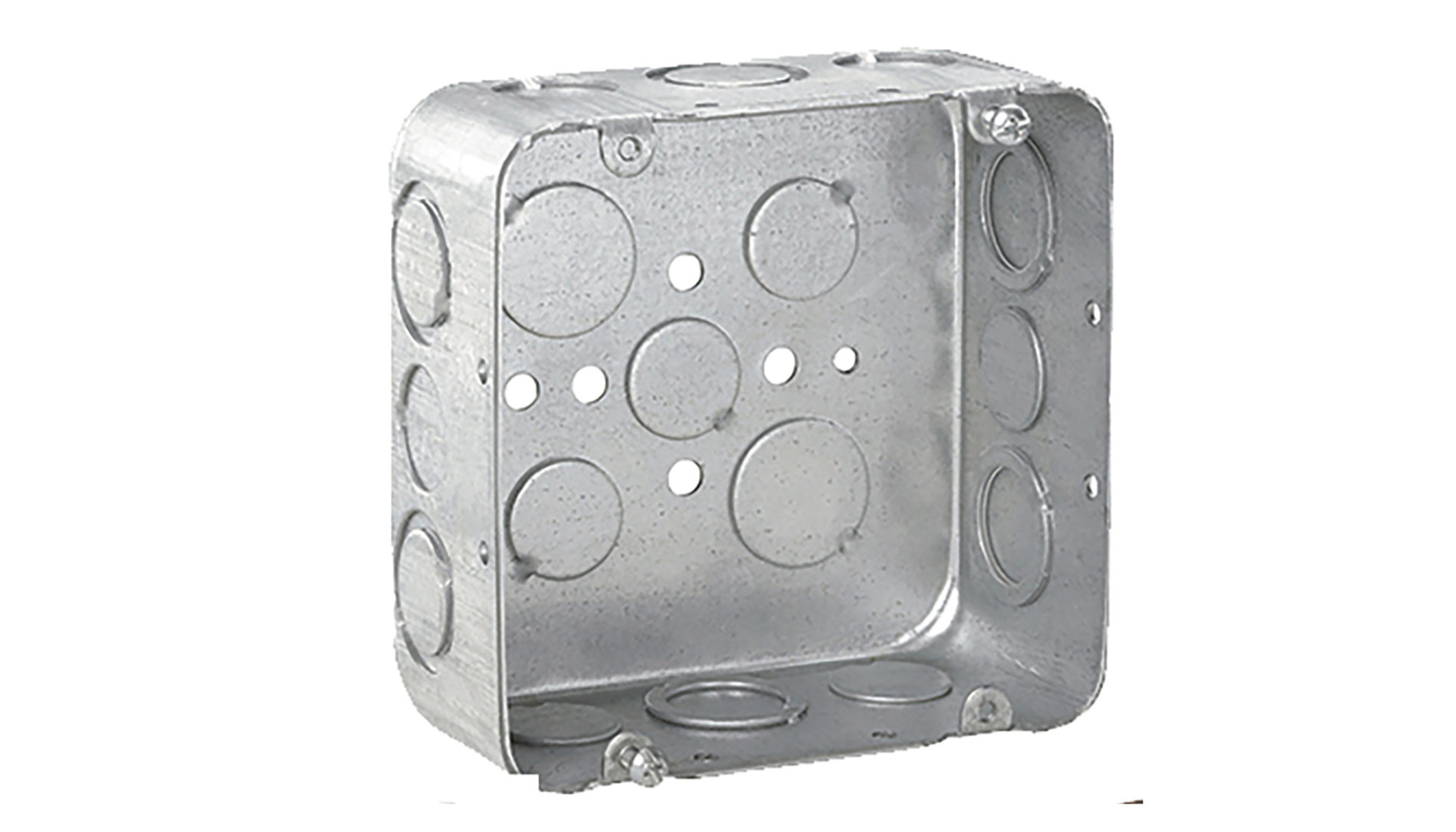 Steel square outlet box. Image by Eaton.