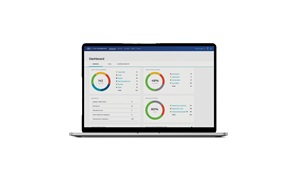 Laptop with circular charts. Image by Ford Pro.