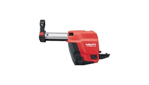 Red vacuum and depth gauge with a ruler. Image by Hilti.