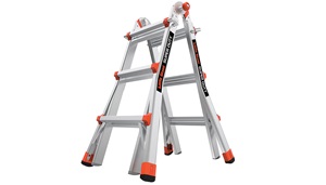 Gray and orange ladder. Image by Little Giant.
