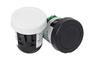 Black wireless node. Image by Lutron.