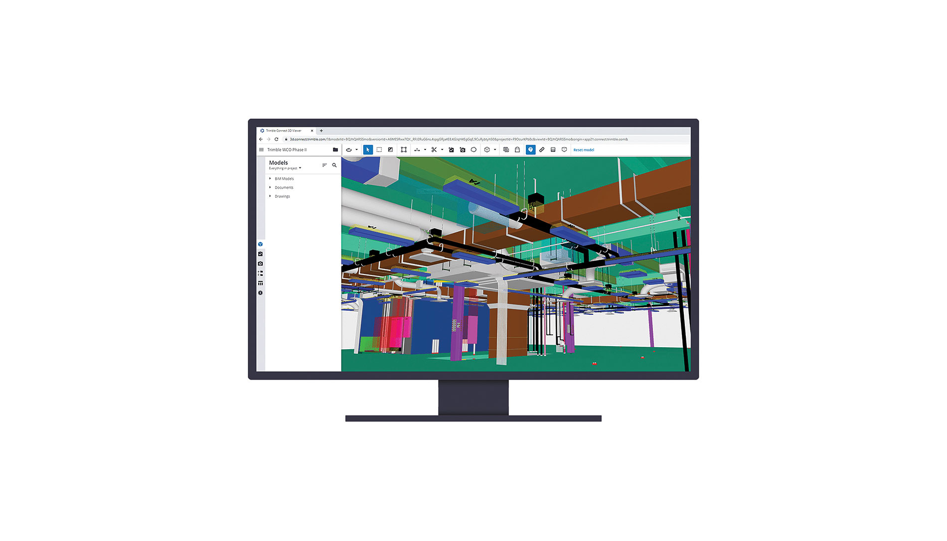 1122_New_Trimble Desktop screen showing a 3D interior design. Image by Trimble.