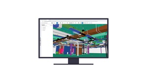 Desktop screen showing a 3D interior design. Image by Trimble.