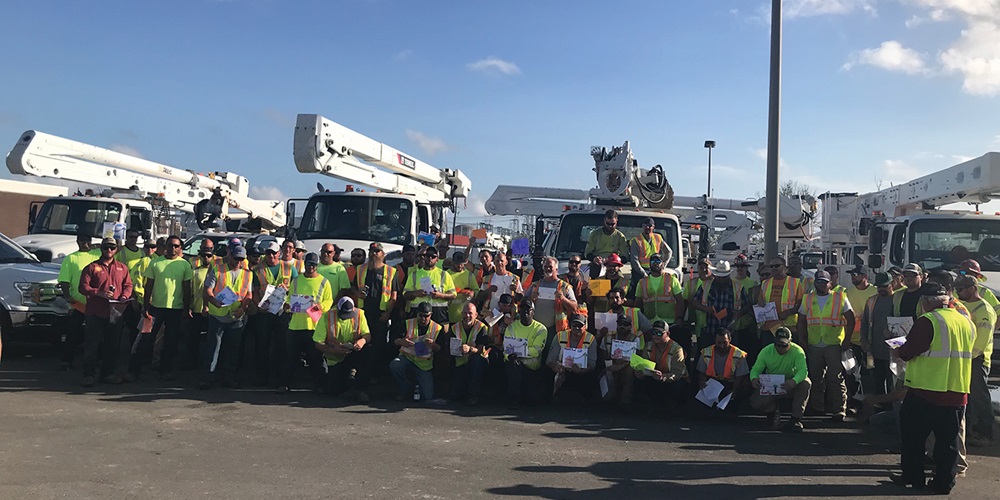 Leading the Restoration Charge The EJ Electric T&D team helped