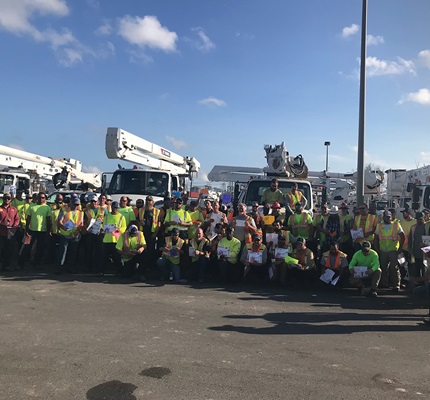Leading the Restoration Charge: The E-J Electric T&D team helped restore power after Hurricane Ida 