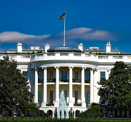 The White House, seat of the Executive branch of the federal government in Washington D.C.