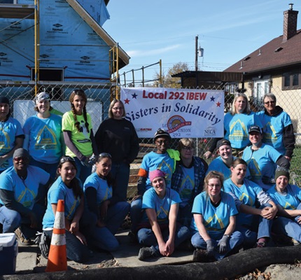 Women Electricians Focus On Volunteer Labor 