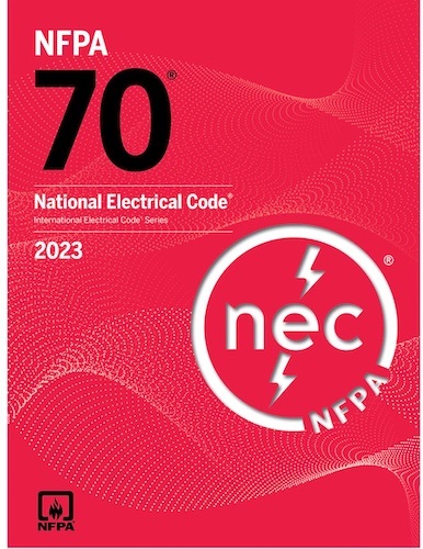 NFPA 70: 2023 National Electrical Code cover