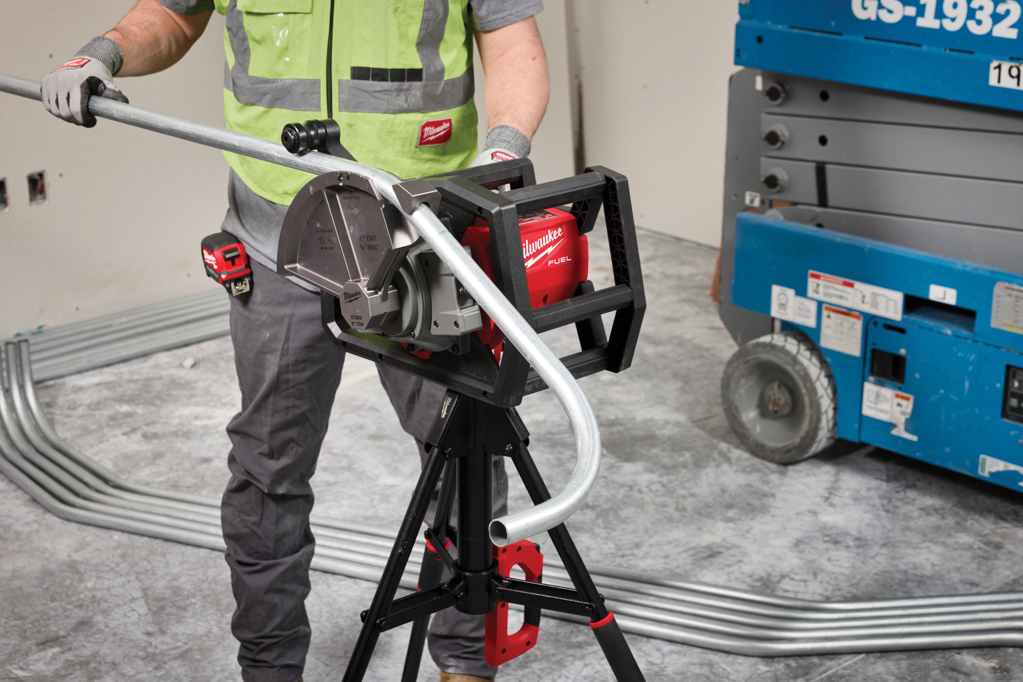 Milwaukee Tool's M18 Fuel branch conduit bender