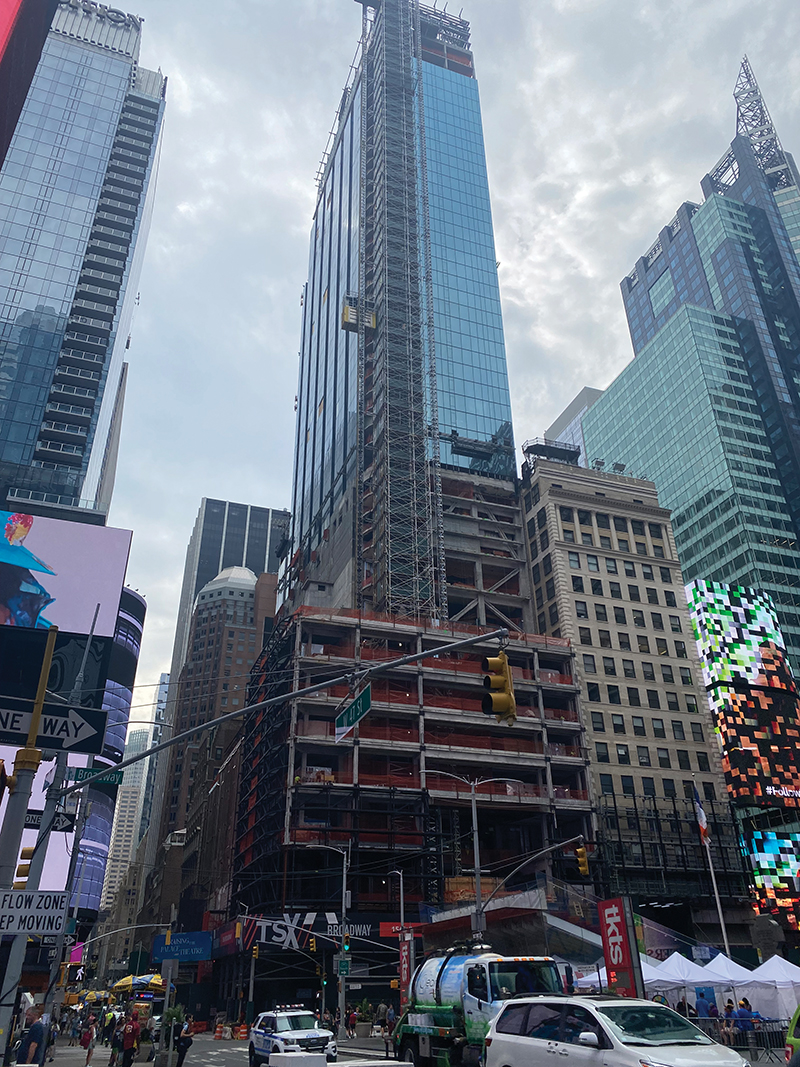 TSX Broadway under construction | Rick Brownstein / H&L Electric Inc.